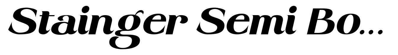 Stainger Semi Bold Italic